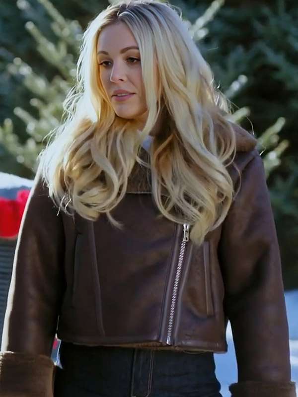 A Wild West Christmas Natalie Hall Shearling Jacket