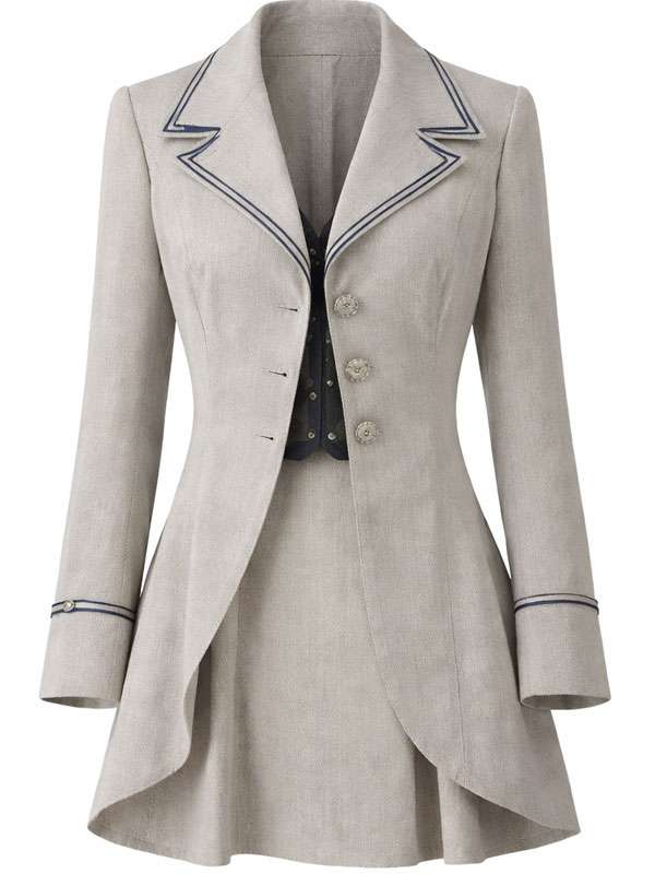 Natascha McElhone TV Series Young Sherlock Coat