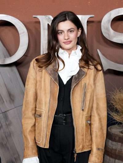 Diana Silvers The Abandons Brown Leather Jacket