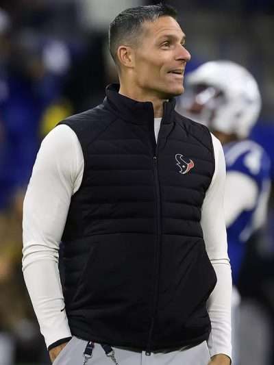 Nick Caserio Houston Texans 2025 Black Puffer Vest