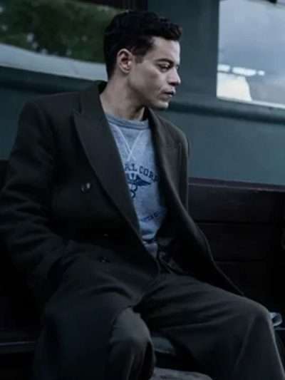 Nuremberg 2025 Rami Malek Wool Coat