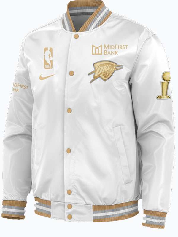 Oklahoma City Thunder 2025 Champions Banner Raising Ceremony Jacket