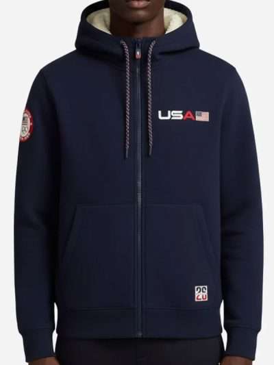 Olympic Milano Cortina Team USA Blue Hoodie