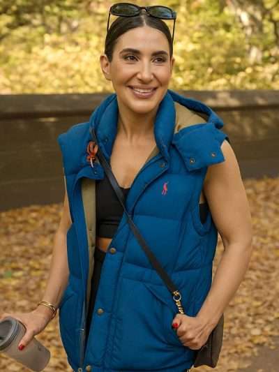 Owning Manhattan 2025 Chloe Tucker Caine Blue Hooded Vest