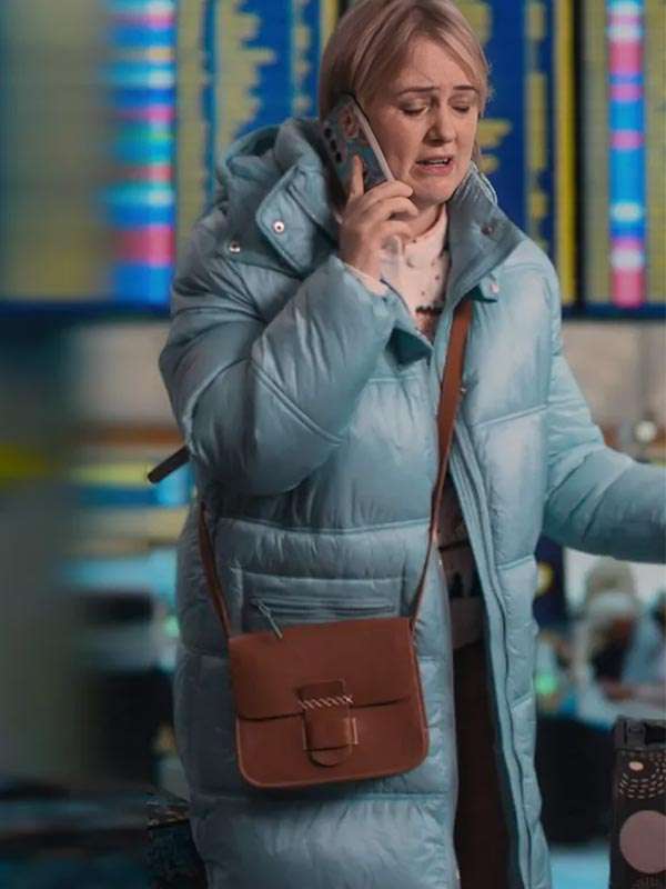 Amandaland S01 Anne Flynn Blue Hooded Coat