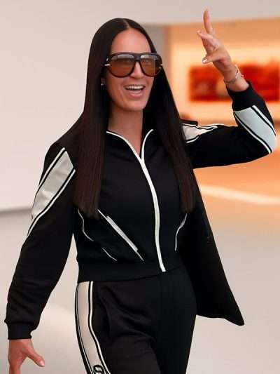 Shop Real Housewives of Salt Lake City SO6 Lisa Barlow Black Track Jacket