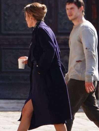 Rebecca Hall The Beauty S01 Blue Coat