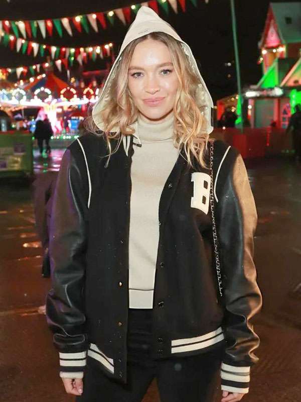 Roxy Horne Black Varsity Jacket