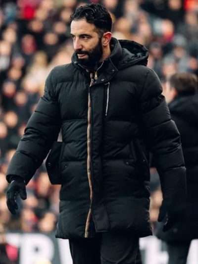Ruben Amorim Premier League 2025 Black Hooded Jacket
