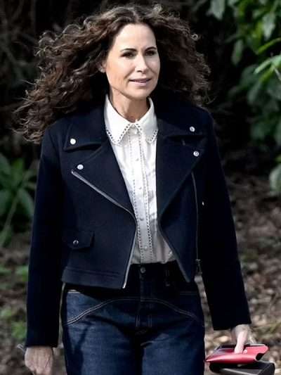 Minnie Driver Run Away Black Wool Jacket