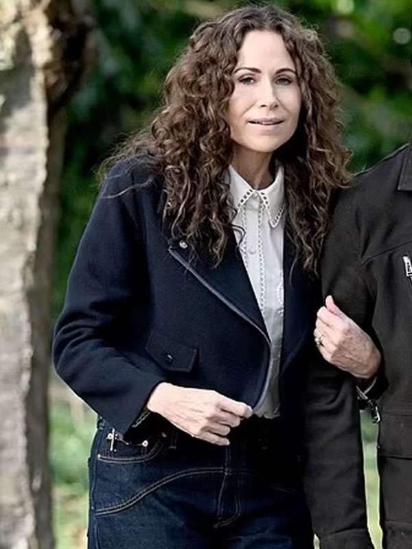 Run Away 2026 Minnie Driver Black Wool Jacket