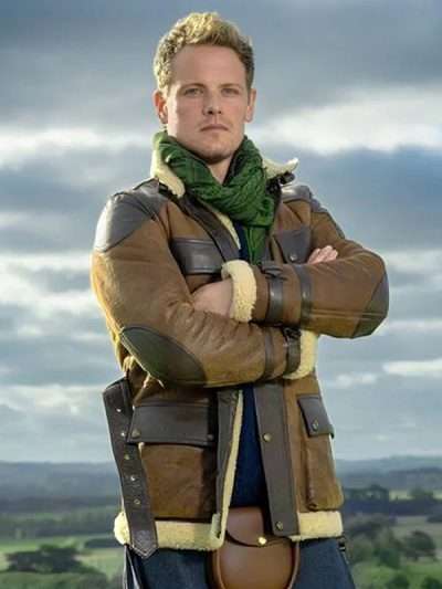 Men in Kilts A Roadtrip with Sam and Graham Sam Heughan Brown Jacket