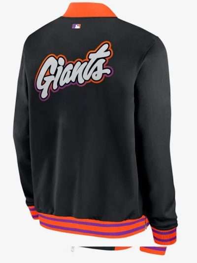 San Francisco Giants 2025 Logo Black Bomber Jacket