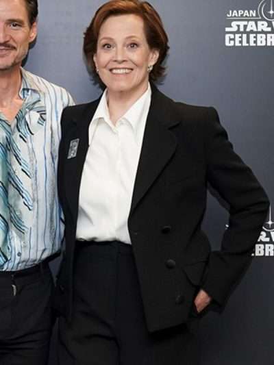 Star Wars The Mandalorian and Grogu 2026 Premiere Sigourney Weaver Black Blazer
