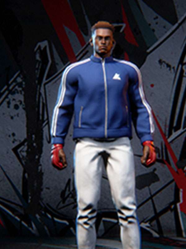 Street Fighter 6 Video Game Blue Bomber Jacket