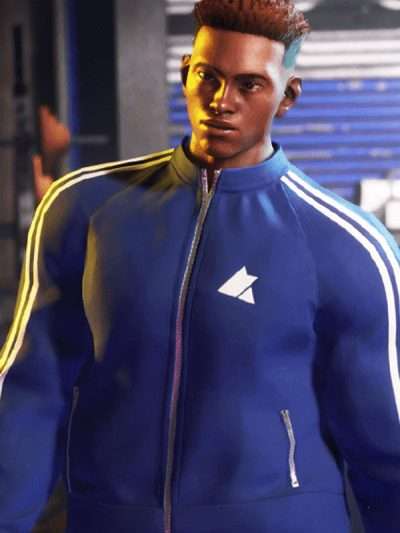 Street Fighter 6 Blue Track Jacket
