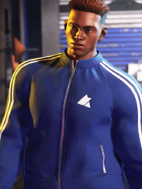 Street Fighter 6 Blue Track Jacket