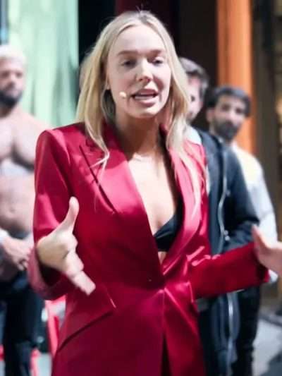 TV Series Call Her Alex S01 Alex Cooper Red Satin Blazer