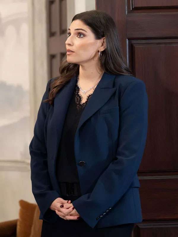 General Hospital Amanda Setton Blue Blazer