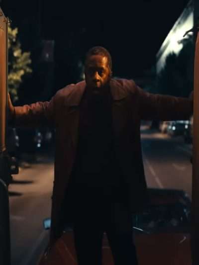 Adrian Lester Ponies Brown Wool Coat