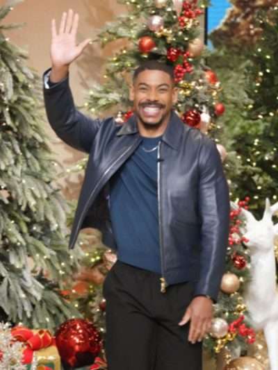 The Jennifer Hudson Show Aaron Pierre Leather Jacket