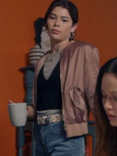 Tamara Colins The Rookie Satin Bomber Jacket