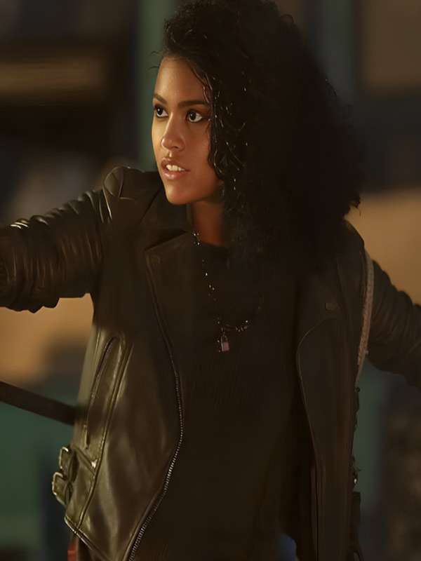 Thalia Grace Percy Jackson And The Olympians S01 Leather Jacket