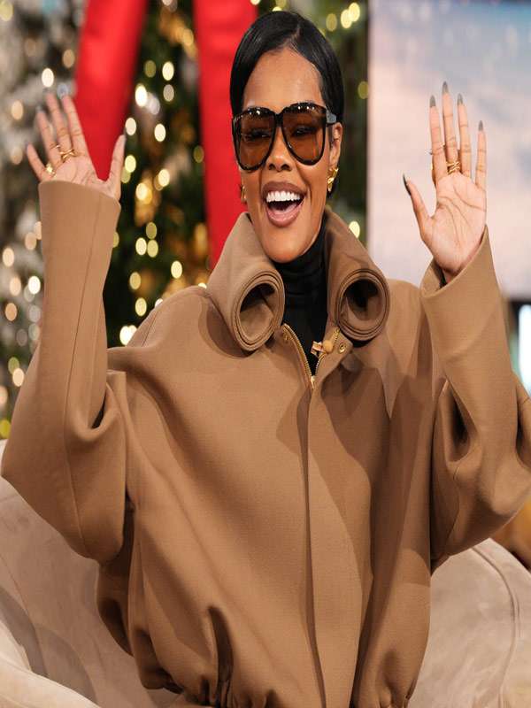 The Jennifer Hudson Show Teyana Taylor Wool Jacket