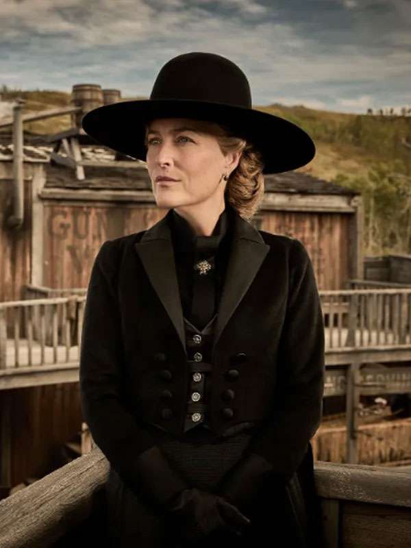 Gillian Anderson The Abandons Black Tailcoat