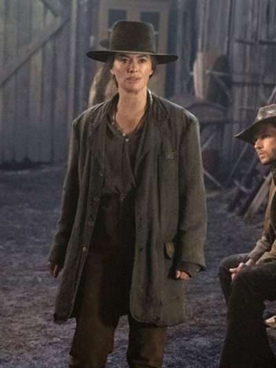 Lena Headey The Abandons Grey Coat
