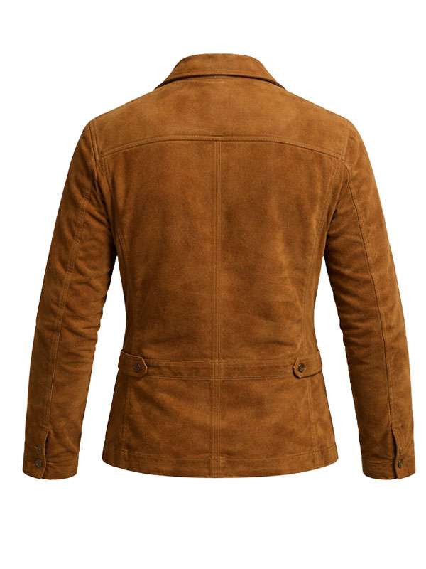 Brad Pitt The Adventures of Cliff Booth Suede Leather Jacket - Image 5