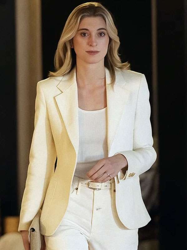 Elizabeth Debicki The Adventures of Cliff Booth White Blazer