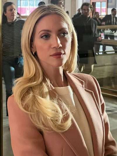 The Beast in Me 2025 Brittany Snow Pink Wool Blazer