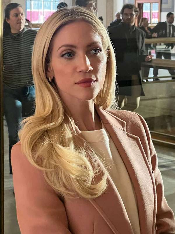 The Beast in Me 2025 Brittany Snow Pink Wool Blazer