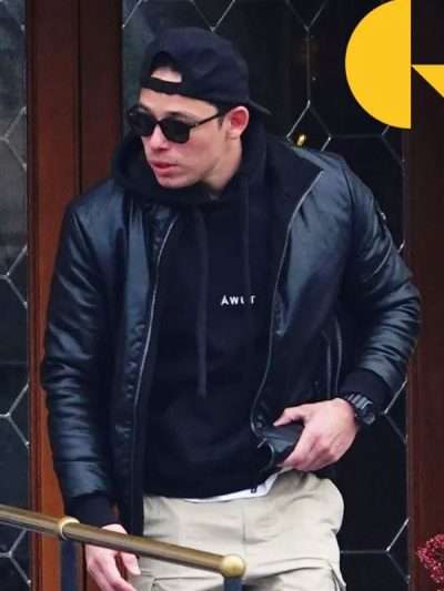 The Beauty 2026 Anthony Ramos Black Leather Jacket