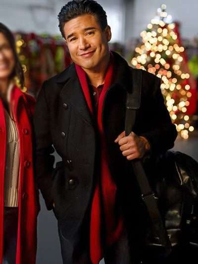 Mario Lopez The Christmas Spark Black Coat