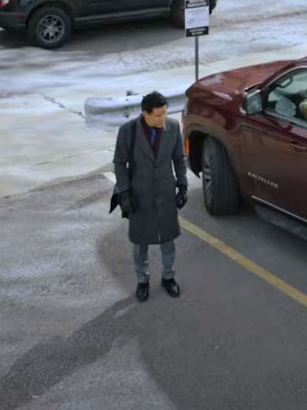 The Christmas Spark 2025 Adrian Grey Wool Coat
