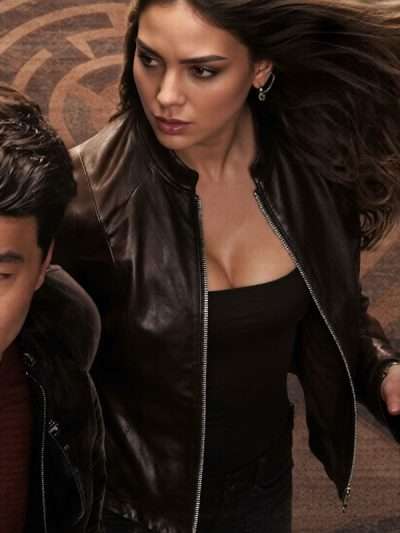 Melissa Barrera The Copenhagen Test Leather Jacket