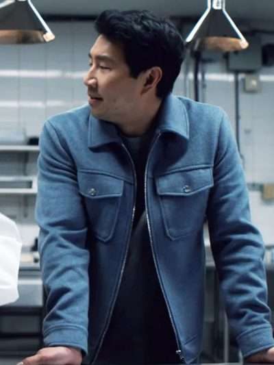 The Copenhagen Test Simu Liu Blue Jacket