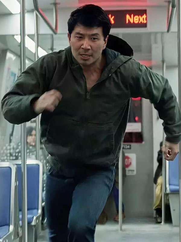 The Copenhagen Test Simu Liu Grey Hooded Jacket