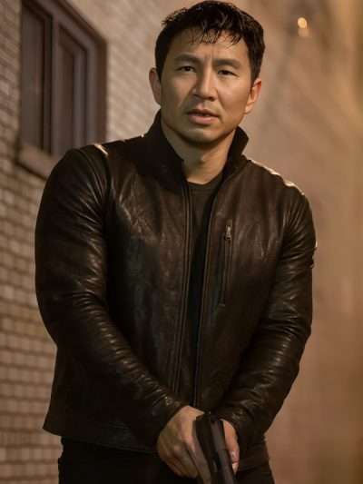 The Copenhagen Test Simu Liu Brown Leather Jacket