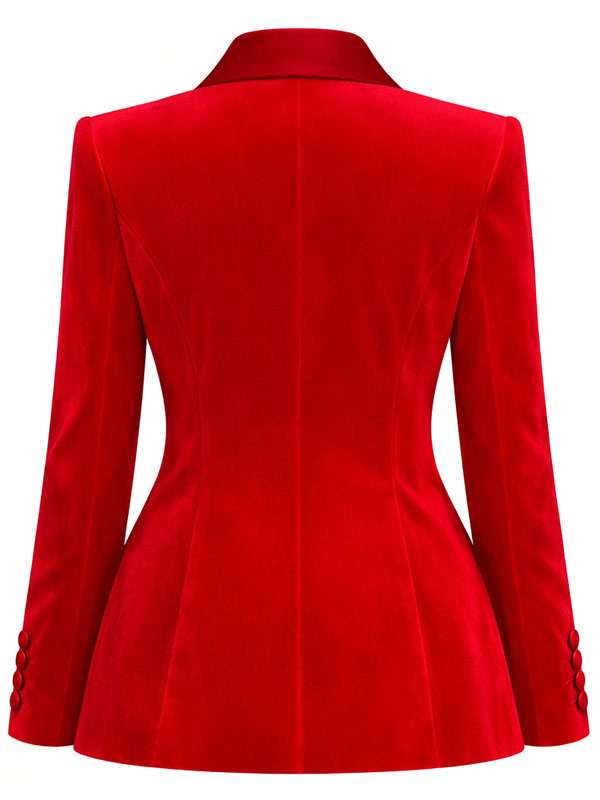 The Kelly Clarkson Show Kelly Clarkson Red Velvet Blazer