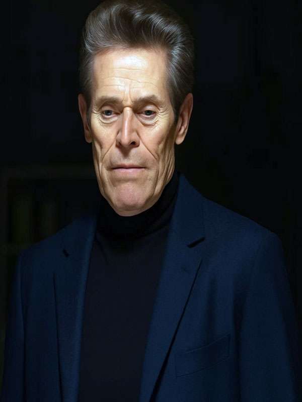 The Man in My Basement Willem Dafoe Blue Coat