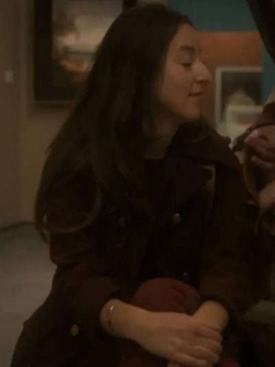 The Mastermind 2025 Alana Haim Brown Wool Coat