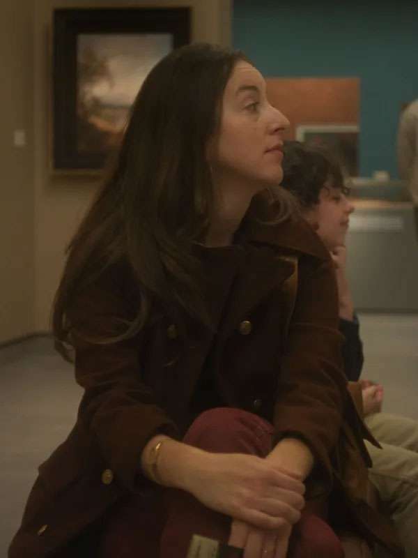 Alana Haim The Mastermind Brown Wool Coat