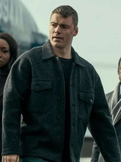 Gabriel Basso The Night Agent S03 Wool Jacket