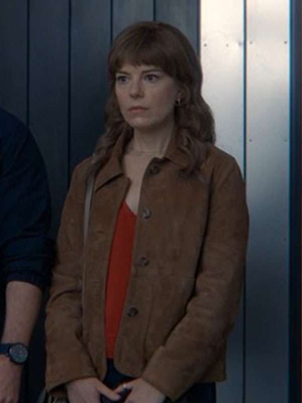 The Revenge Club S01 Emily Hunter Brown Suede Jacket