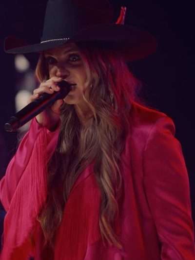 The Road S01 Britnee Kellogg Pink Satin Blazer