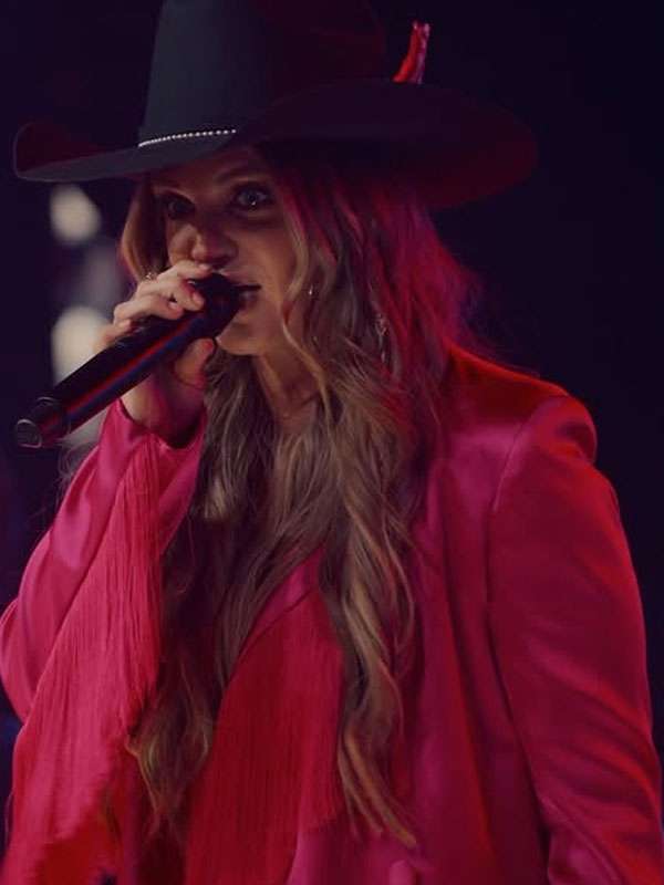 The Road S01 Britnee Kellogg Pink Satin Blazer