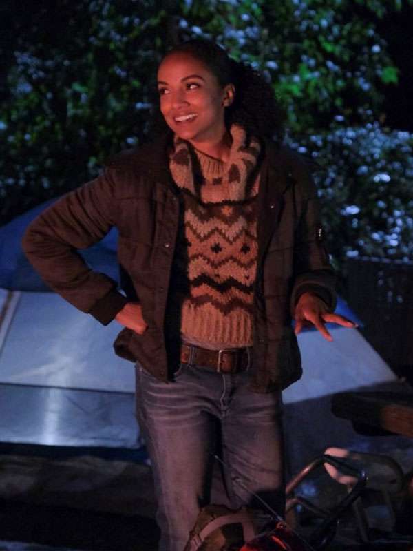 Nyla Harper The Rookie Black Puffer Jacket